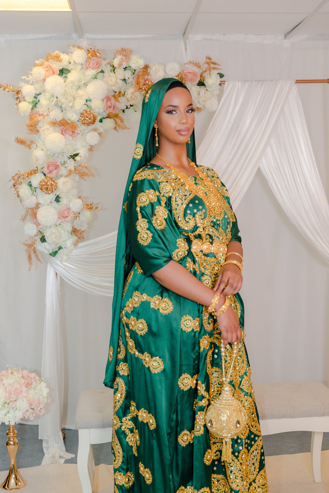 Marwa Bridal Dirac, Green