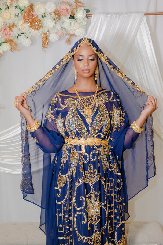 Safa Bridal Dirac, Navy Blue