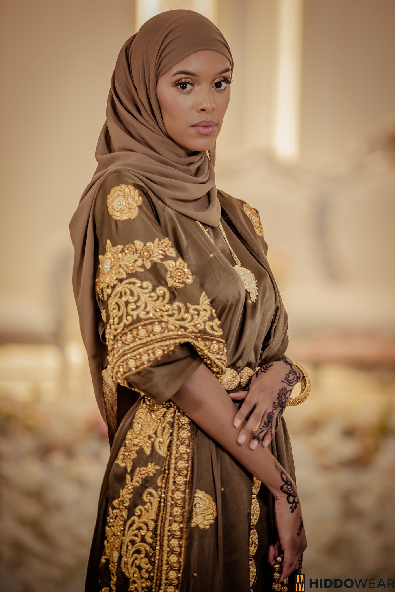 Iftin Bridal Dirac, Olive Green