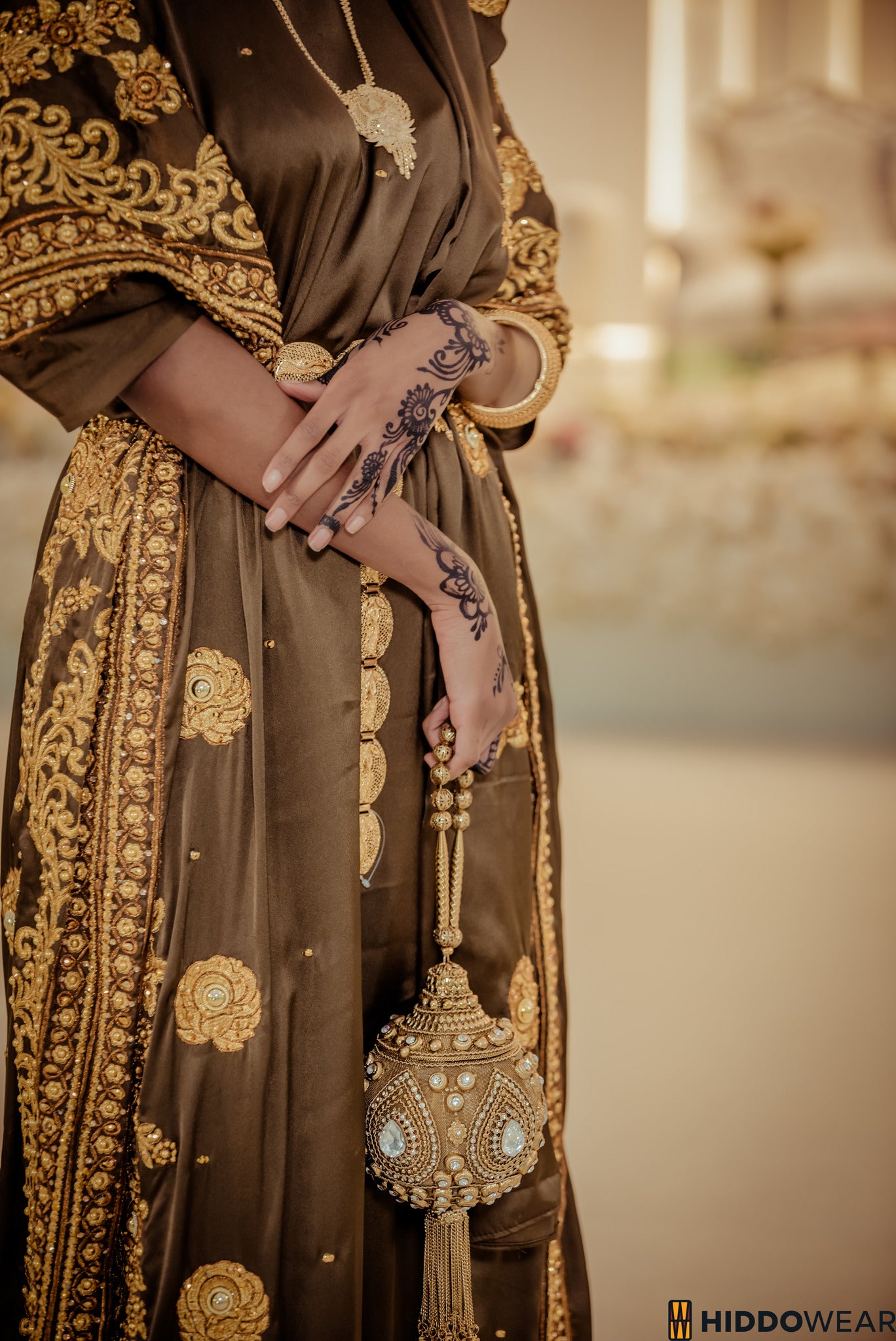 Iftin Bridal Dirac, Olive Green