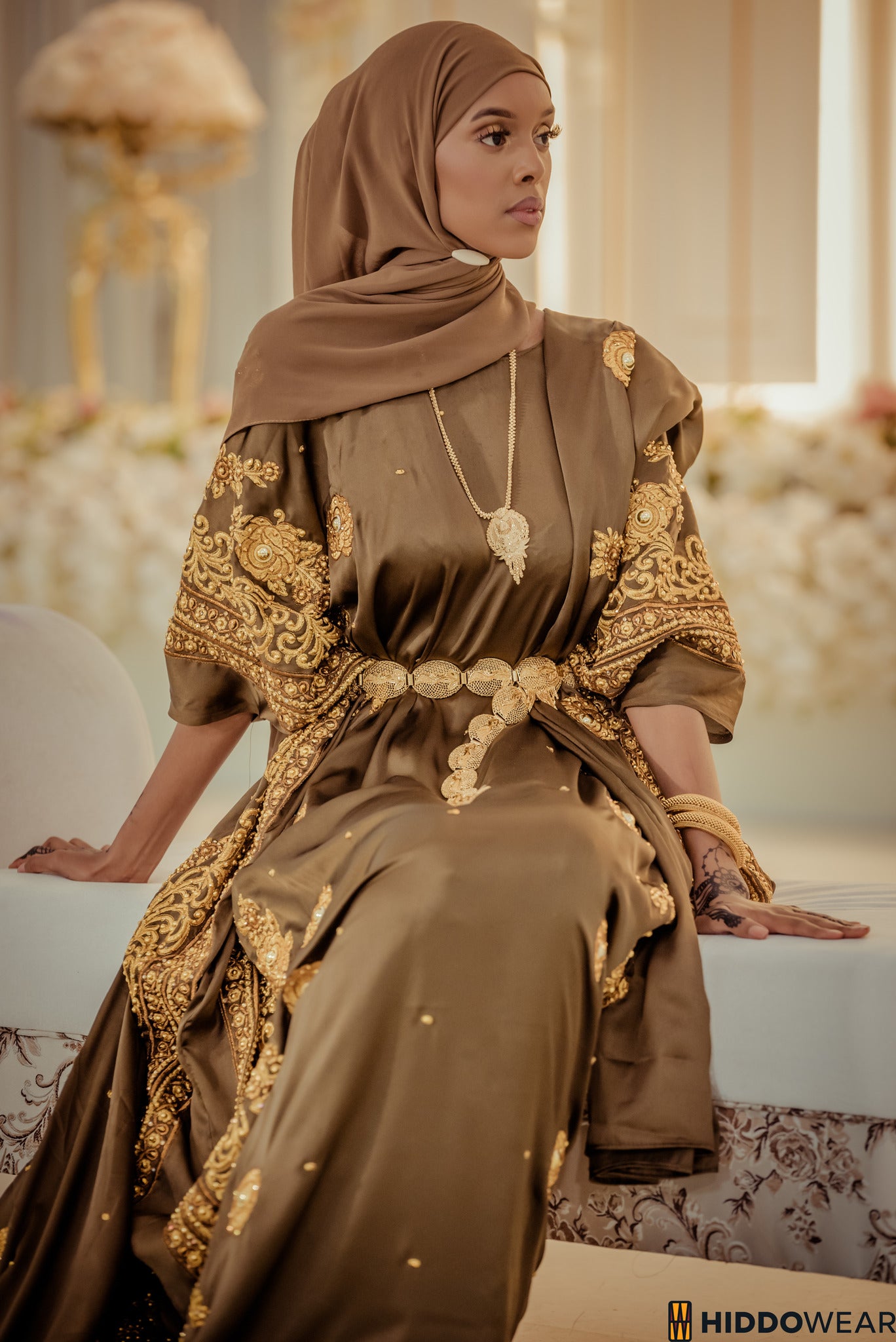 Iftin Bridal Dirac, Olive Green