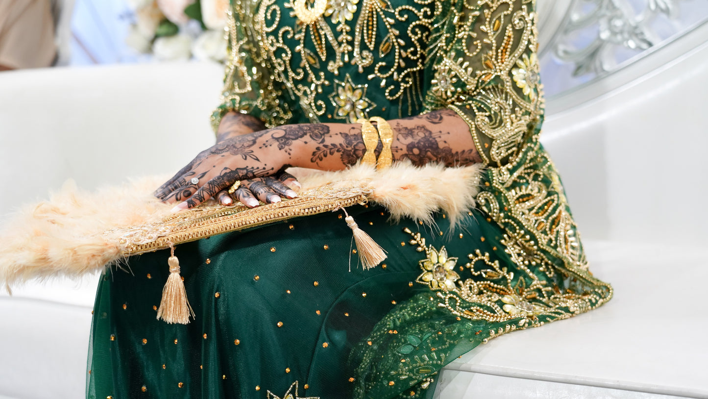 Ilhan Bridal Lace Dirac, Green (Riyo Collection)