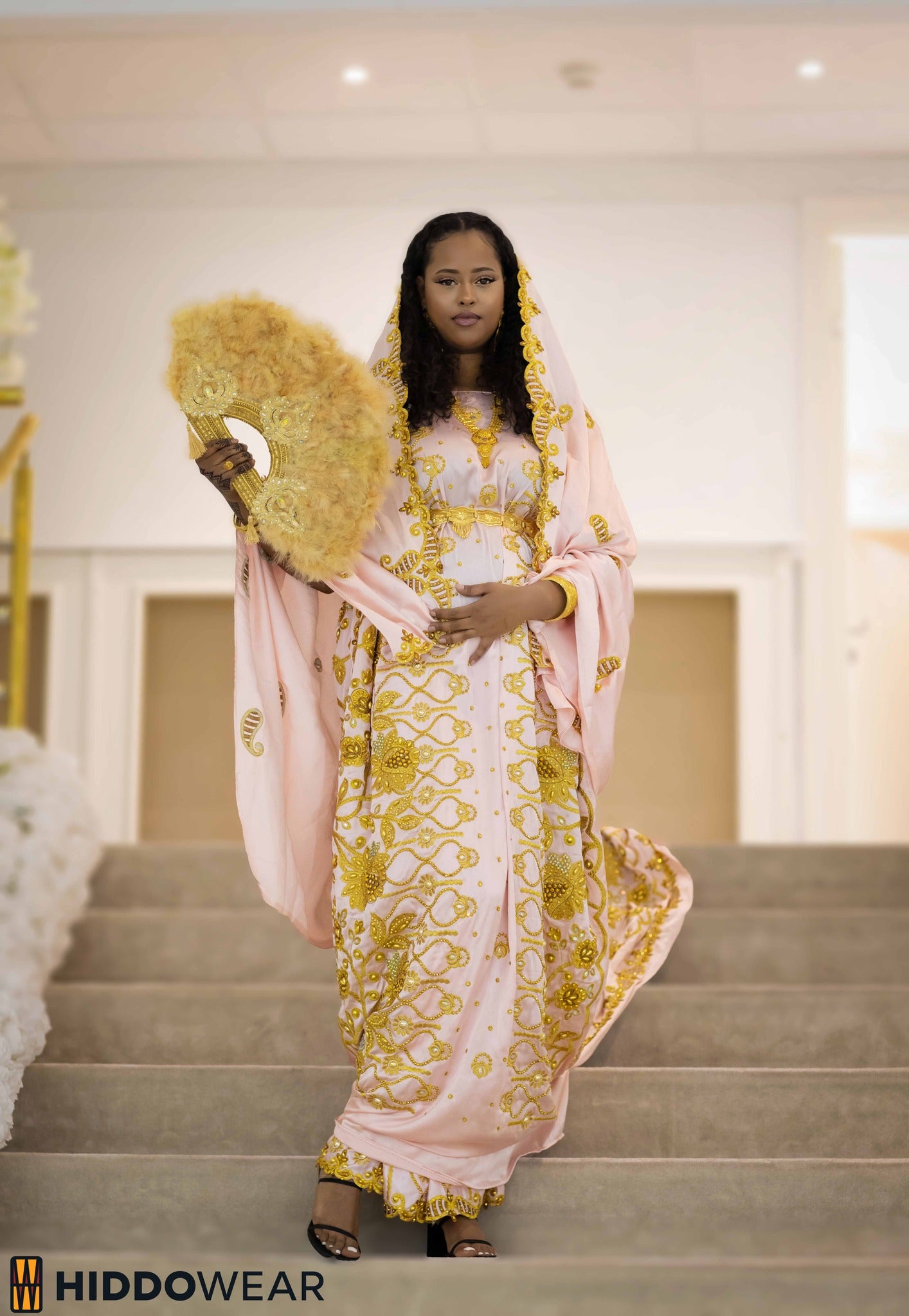 Hayat Bridal Dirac, baby pink – Hiddo Wear - Main Image