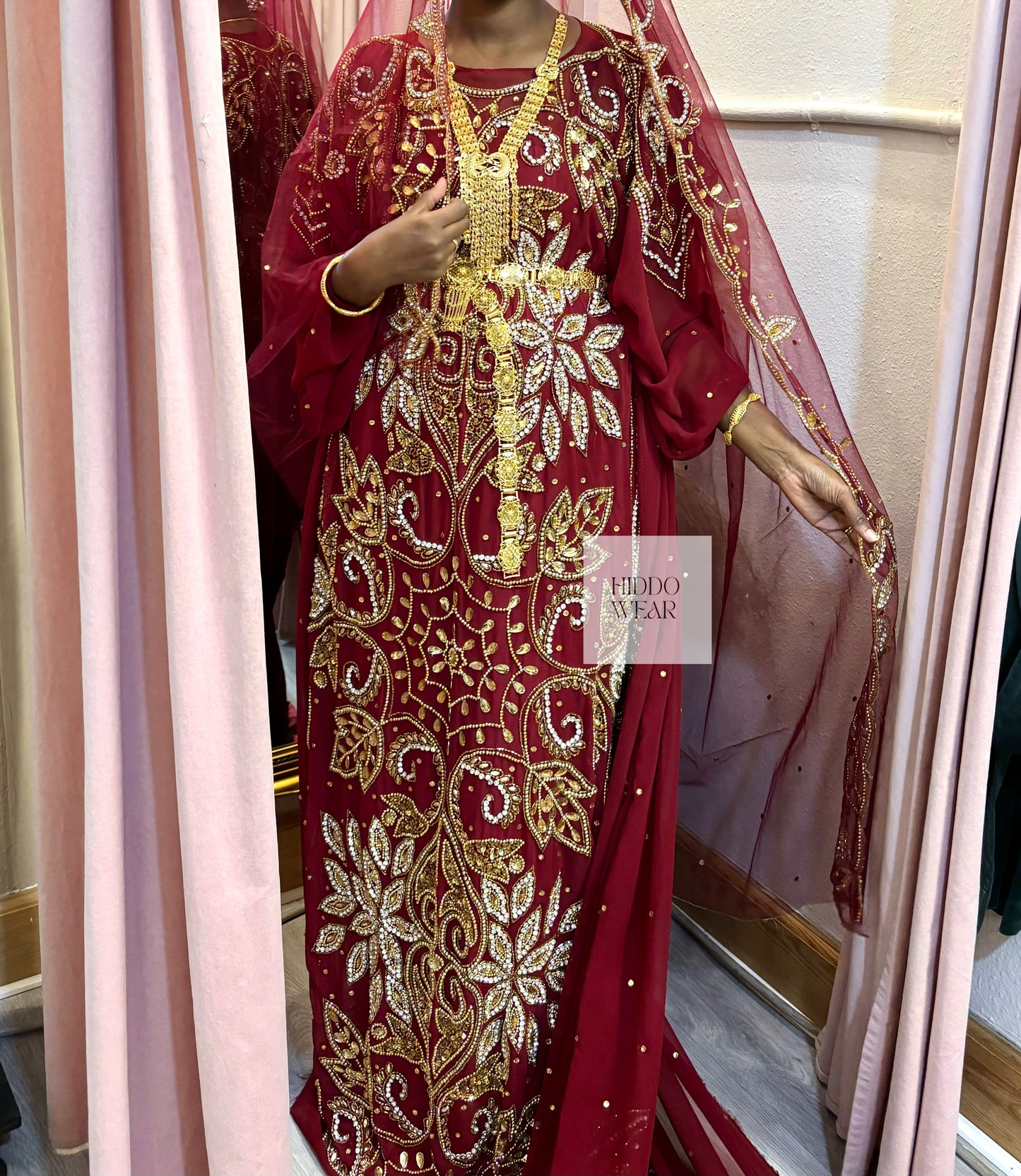 Manal Bridal Dirac, Maroon