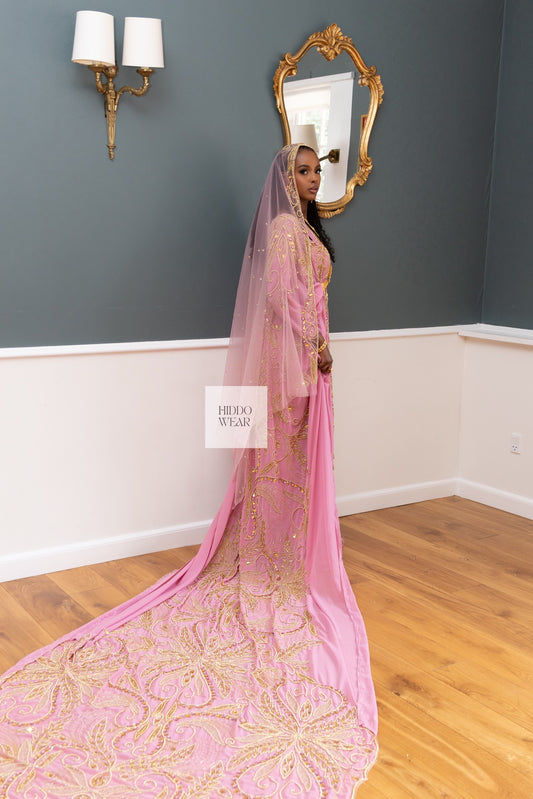 Jasmin Bridal Dirac, Pink (Xariir Collection)