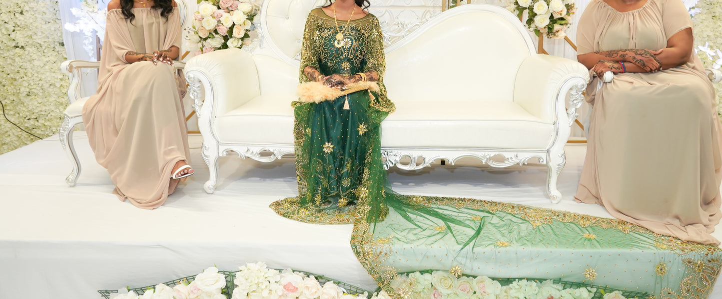 Ilhan Bridal Lace Dirac, Green (Riyo Collection)