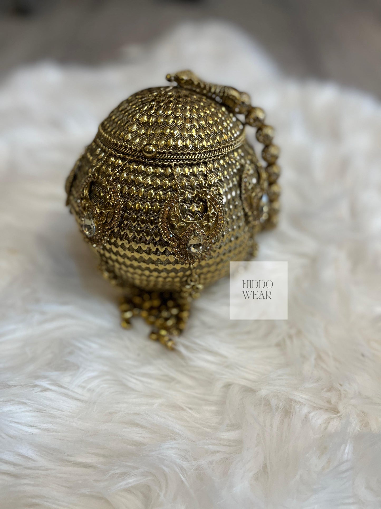 Potli gold plated bag